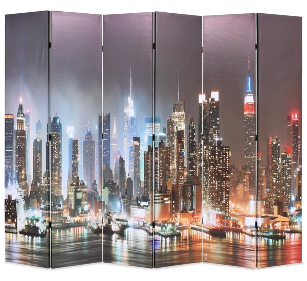 Éjszakai New York mintás paraván 228 x 170 cm