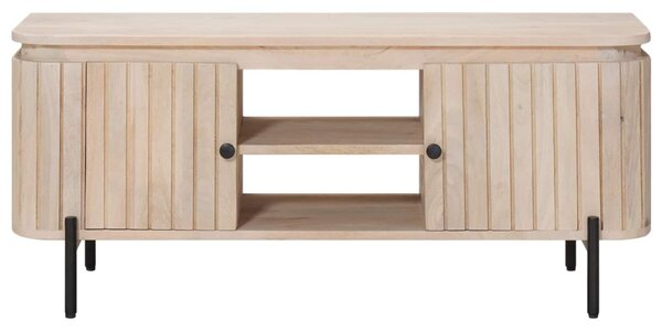 TV szekrény 105 x 30 x 45 cm Tömör Mangófa és Műszaki Fa