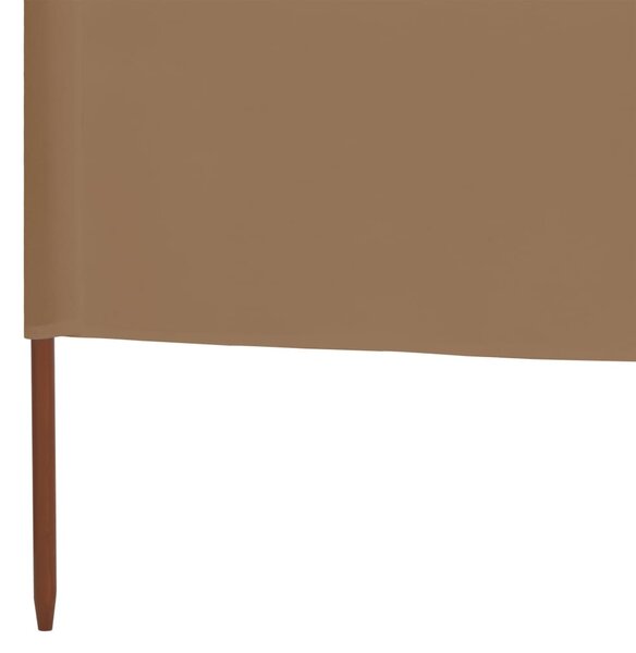 Tópszínű 6-paneles szövet szélellenző 800 x 80 cm