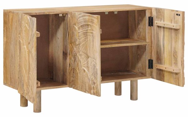 Széf 100 x 30 x 65 cm Tömör Mangófa és Műszaki Fa