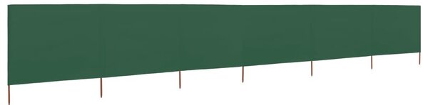 Zöld 6-paneles szövet szélellenző 800 x 80 cm