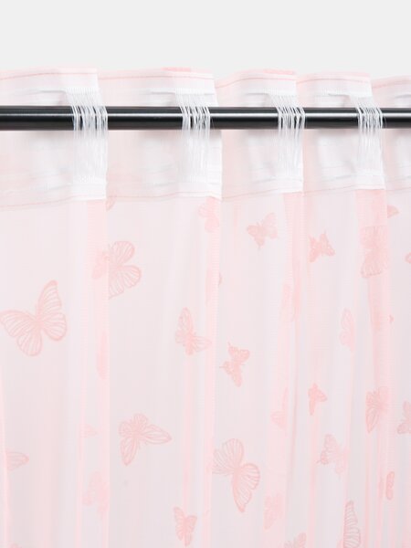 Sinsay - Függöny pillangó mintával - pasztellpink