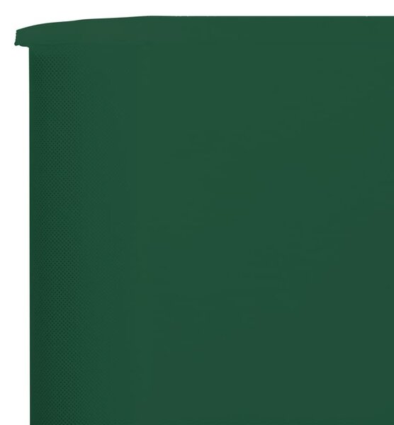 Zöld 6-paneles szövet szélellenző 800 x 80 cm