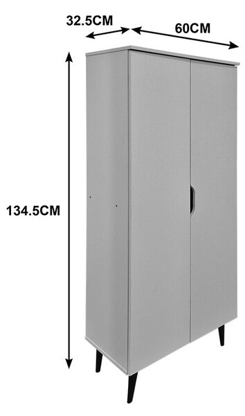 Pantofar, Oufelia, Alb, 32.5x60x134.5 cm