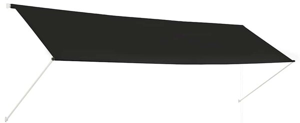 Feltekerhető antracitszürke napellenző 400 x 150 cm