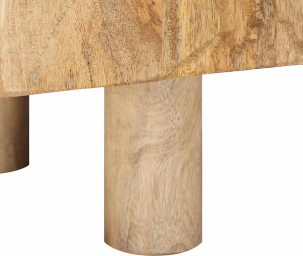 TV szekrény 110 x 30 x 40 cm Tömör Mangófa és Műszaki Fa