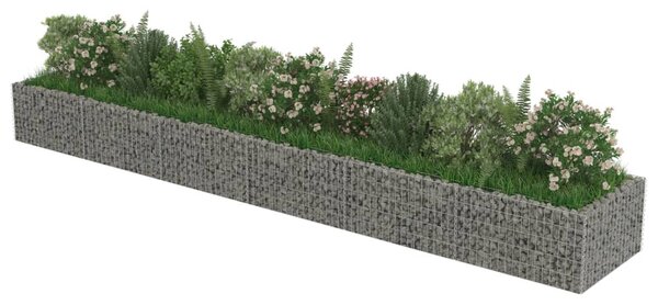 Horganyzott acél gabion magaságyás 540 x 90 x 50 cm