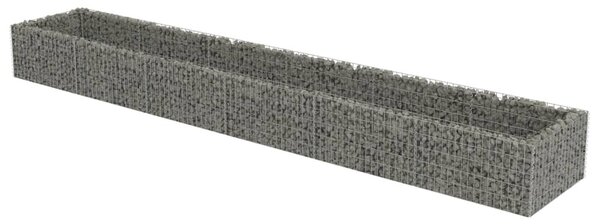 Horganyzott acél gabion magaságyás 540 x 90 x 50 cm