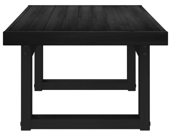 Dohányzóasztal NOAIN Fekete 119 x 60 x 40 cm Tömör Fenyőfa