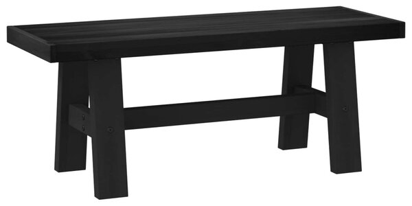 Étkező pad NOAIN 120 x 41 x 45 cm Tömör fenyő Fekete