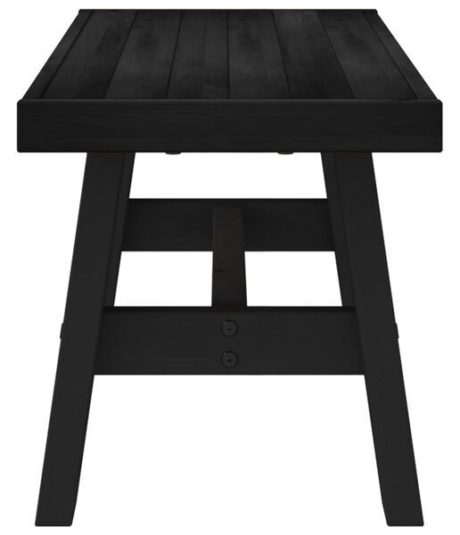 Étkező pad NOAIN 120 x 41 x 45 cm Tömör fenyő Fekete