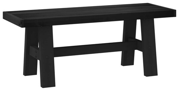Étkező pad NOAIN 120 x 41 x 45 cm Tömör fenyő Fekete