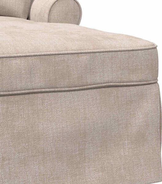 VidaXL Fotel Loungba Szoknyával párnával Bézs 157 x 91 x 91 cm ARES