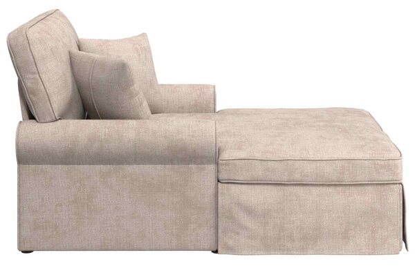 VidaXL Fotel Loungba Szoknyával párnával Bézs 157 x 91 x 91 cm ARES