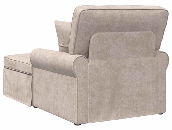 VidaXL Fotel Loungba Szoknyával párnával Bézs 157 x 91 x 91 cm ARES