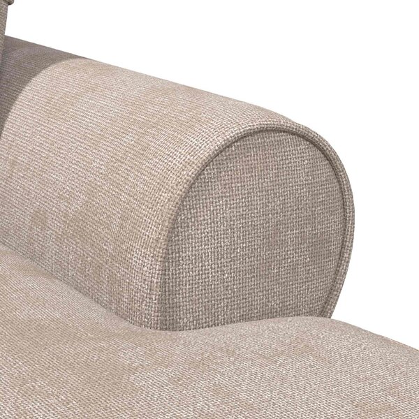 VidaXL Fotel Loungba Szoknyával párnával Bézs 157 x 91 x 91 cm ARES