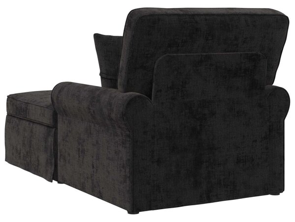 Fotel Loungba Szoknyával párnával Fekete 157 x 91 x 91 cm ARES