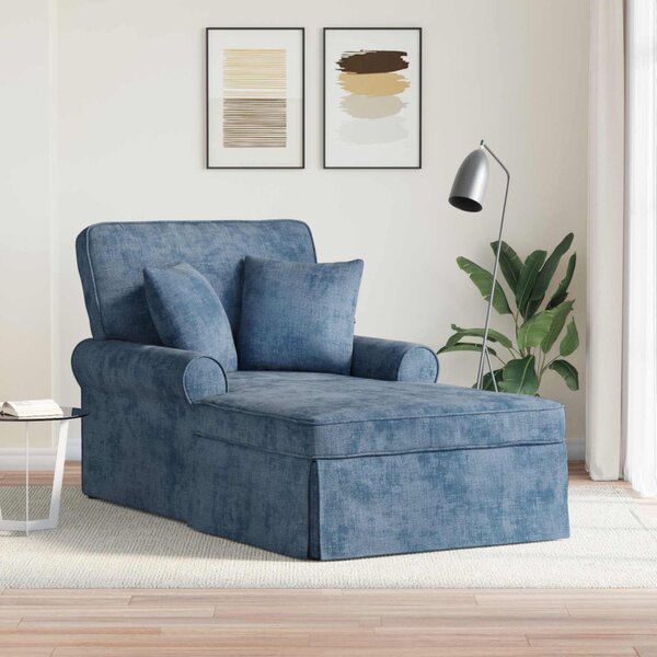 Fotel Loungba Szoknyával párnával Kék 157 x 91 x 91 cm ARES