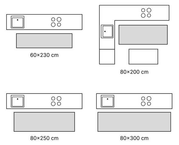 Bézs futószőnyeg 70x200 cm Sensi Ethan – FD
