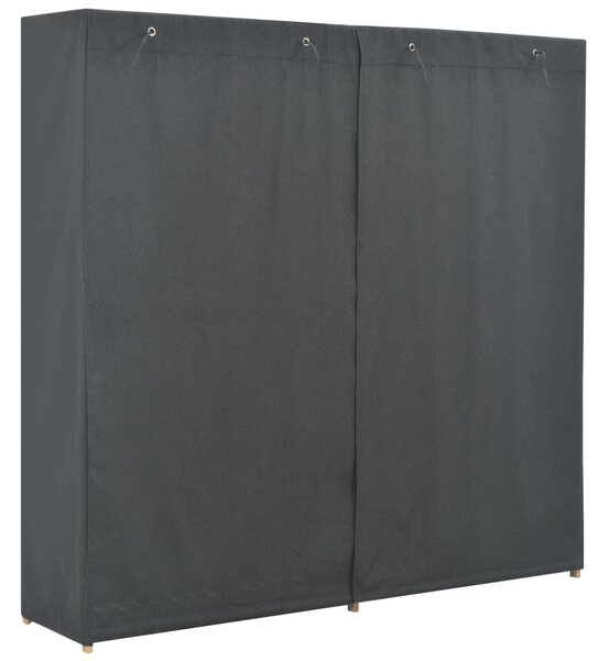 Szürke szövet ruhásszekrény 173 x 40 x 170 cm