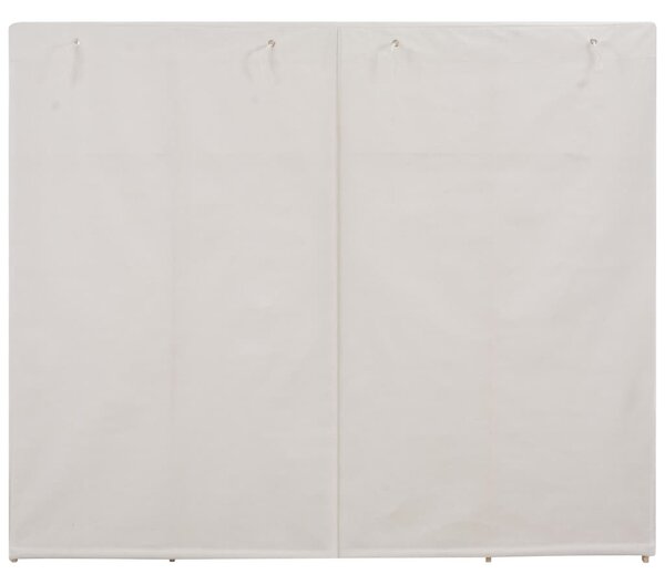 Fehér szövet ruhásszekrény 200 x 40 x 170 cm