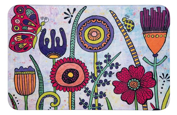 Textil fürdőszobai kilépő 45x70 cm Rollin'Art Full Bloom – Wenko