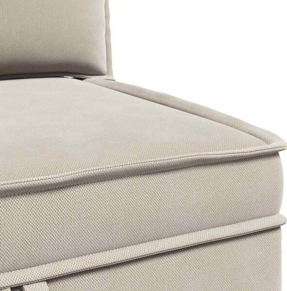VidaXL Sarok Sofa tárolóval Zabpehely Bársony