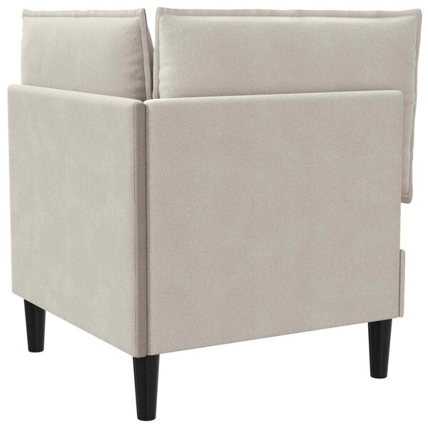 VidaXL Sarok Sofa tárolóval Zabpehely Bársony