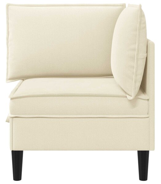 VidaXL Sarok Sofa tárolóval Krémszínű Bársony