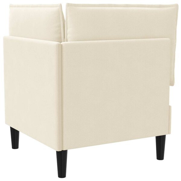 VidaXL Sarok Sofa tárolóval Krémszínű Bársony
