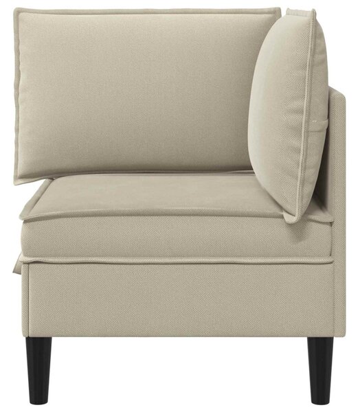 VidaXL Sarok Sofa tárolóval Homokszín Bársony