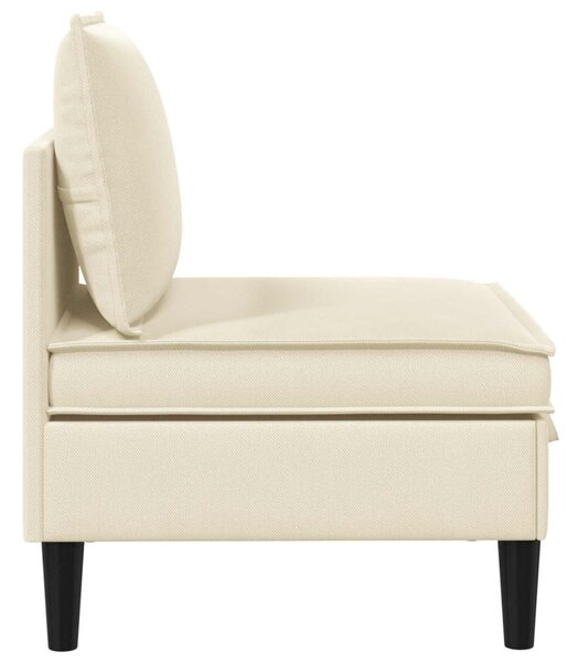 VidaXL Középső Sofa tárolóval Krémszínű Bársony