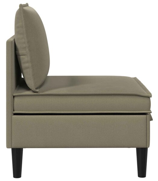 VidaXL Középső Sofa tárolóval Khaki Bársony