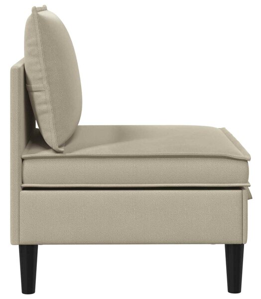 VidaXL Középső Sofa tárolóval Homokszín Bársony