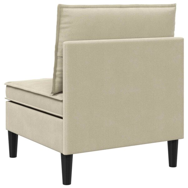 VidaXL Középső Sofa tárolóval Homokszín Bársony