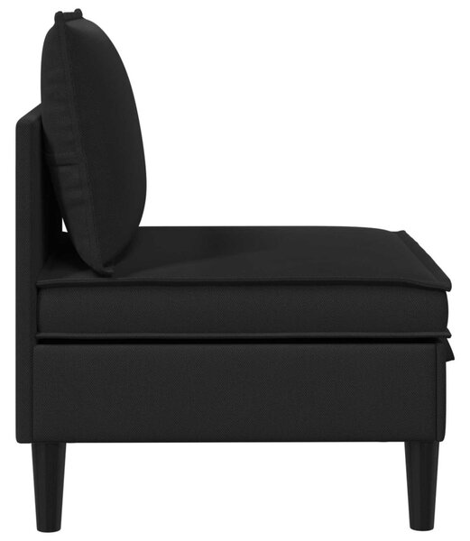 VidaXL Középső Sofa tárolóval Fekete Bársony