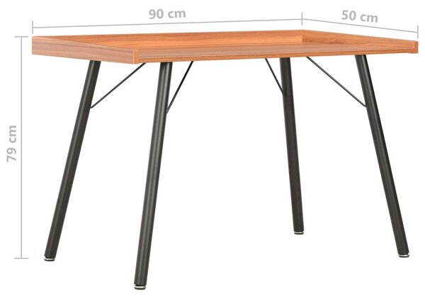 Barna íróasztal 90 x 50 x 79 cm