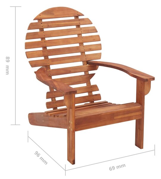 Tömör akácfa Adirondack szék