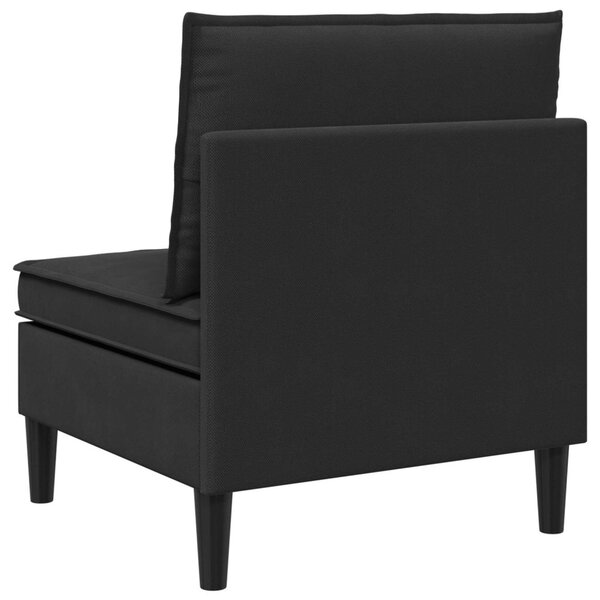 VidaXL Középső Sofa tárolóval Fekete Bársony