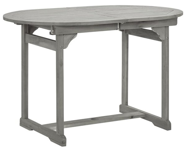 Tömör akácfa kerti étkezőasztal (120-170) x 80 x 75 cm