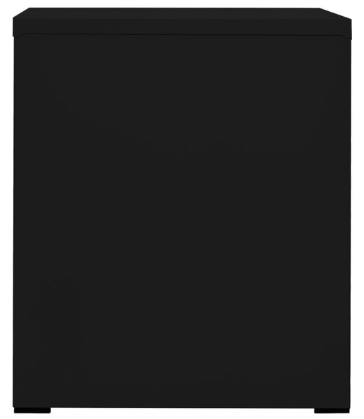 Fekete acél irattartó szekrény 46 x 62 x 72,5 cm