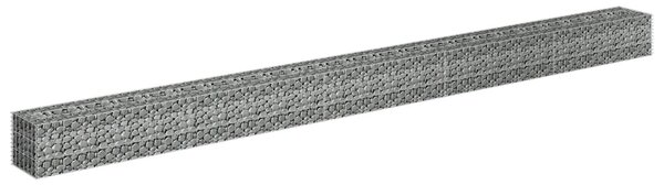 Horganyzott acél gabion magaságyás 450 x 30 x 30 cm