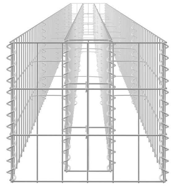 Horganyzott acél gabion magaságyás 450 x 30 x 30 cm