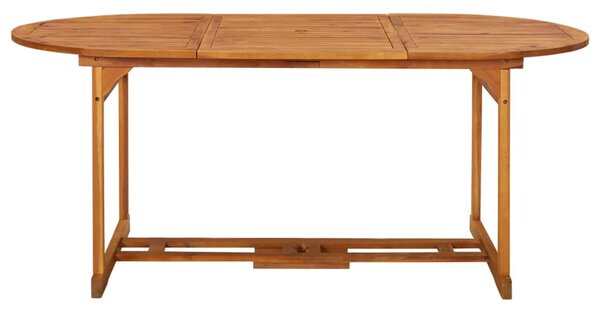 Tömör akácfa kerti étkezőasztal 180 x 90 x 75 cm