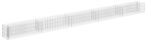 Horganyzott acél gabion magaságyás 450 x 30 x 30 cm