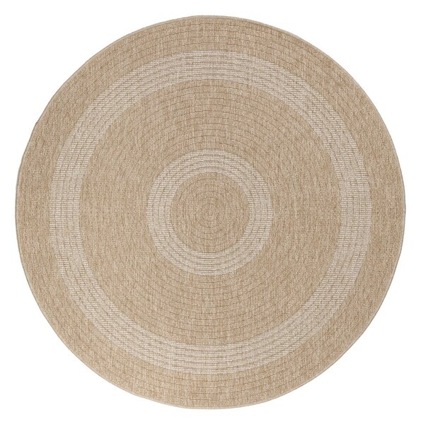 Bézs kerek kültéri szőnyeg ø 80 cm Comilla – Ayyildiz Carpets