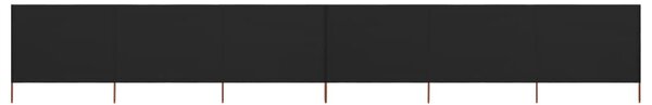 Tópszínű 6-paneles szövet szélfogó 800 x 80 cm