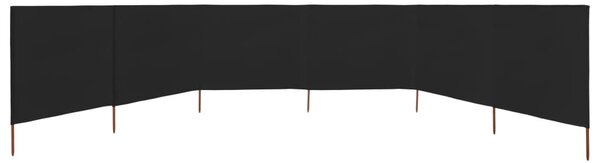 Tópszínű 6-paneles szövet szélfogó 800 x 80 cm