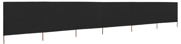 Tópszínű 6-paneles szövet szélfogó 800 x 80 cm