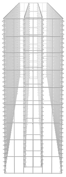 Horganyzott acél gabion magaságyás 270 x 30 x 90 cm